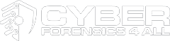 cyberforensics4all logo in white